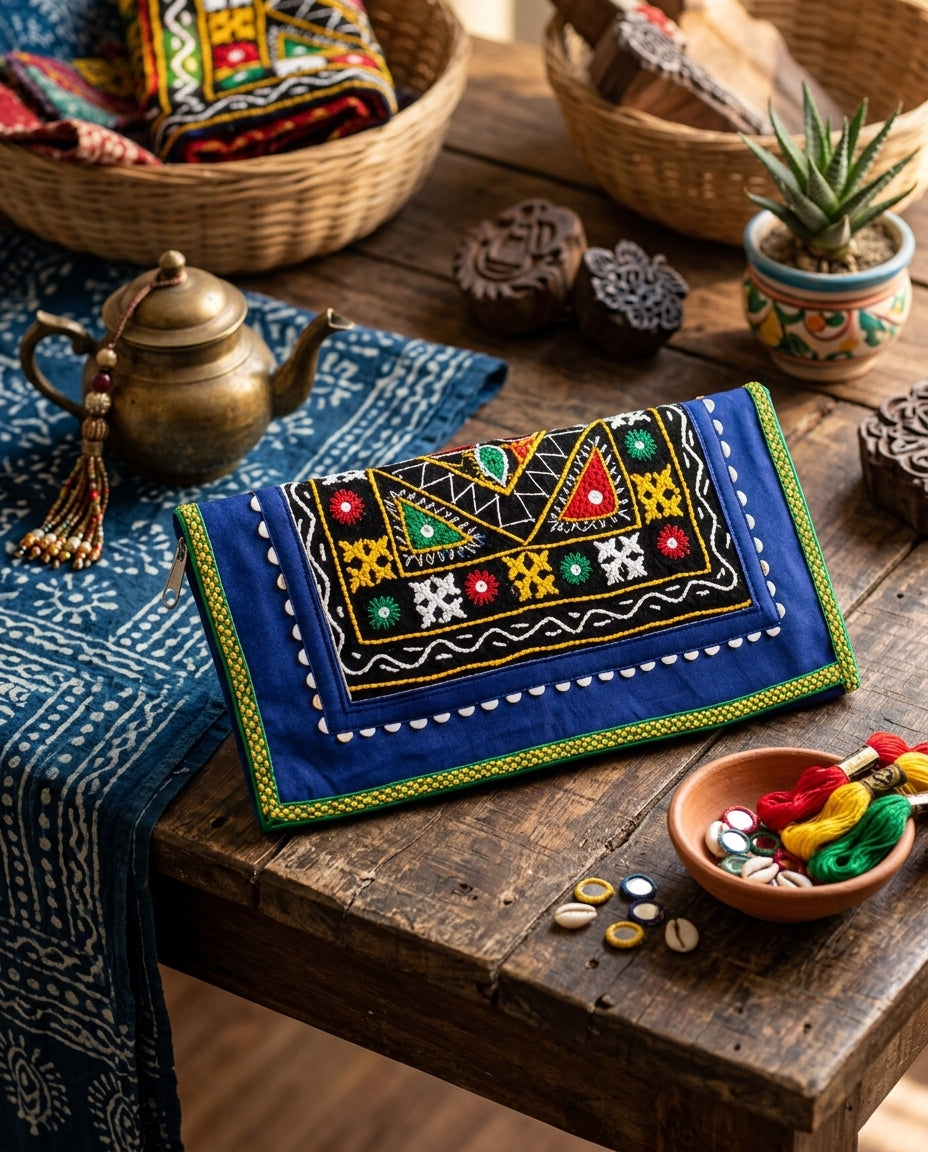Leather Kutchi Purse SKU - CAC-LB-KP-8