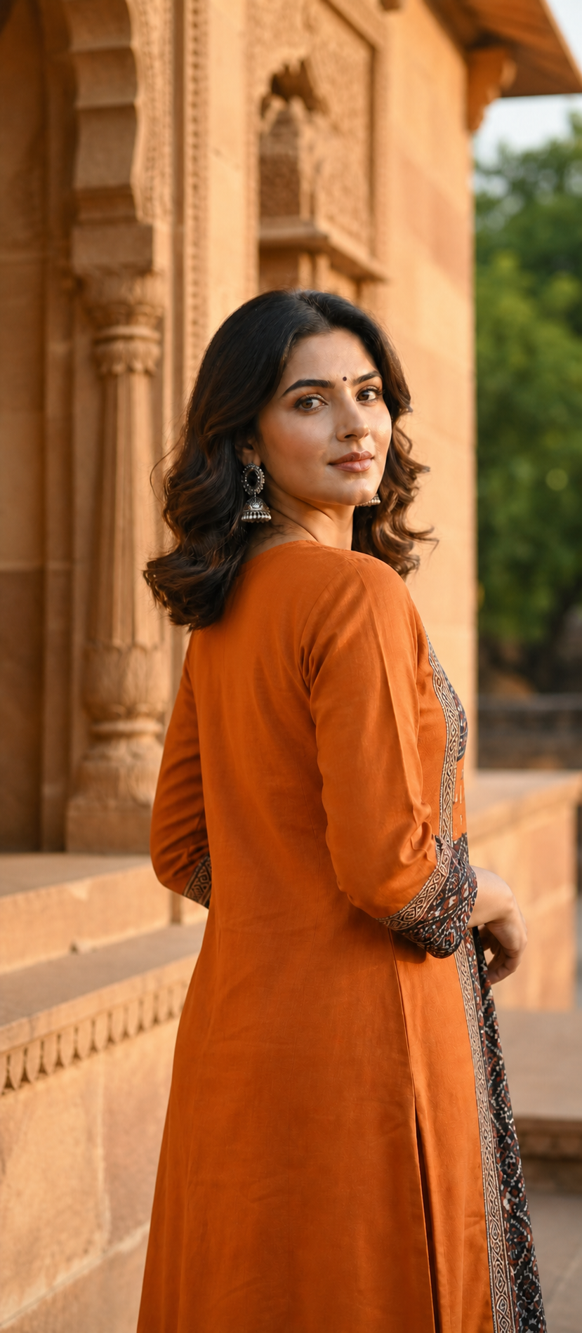 Kurti Long Cotton Jacket SKU - CAC-KL-CJ-1057