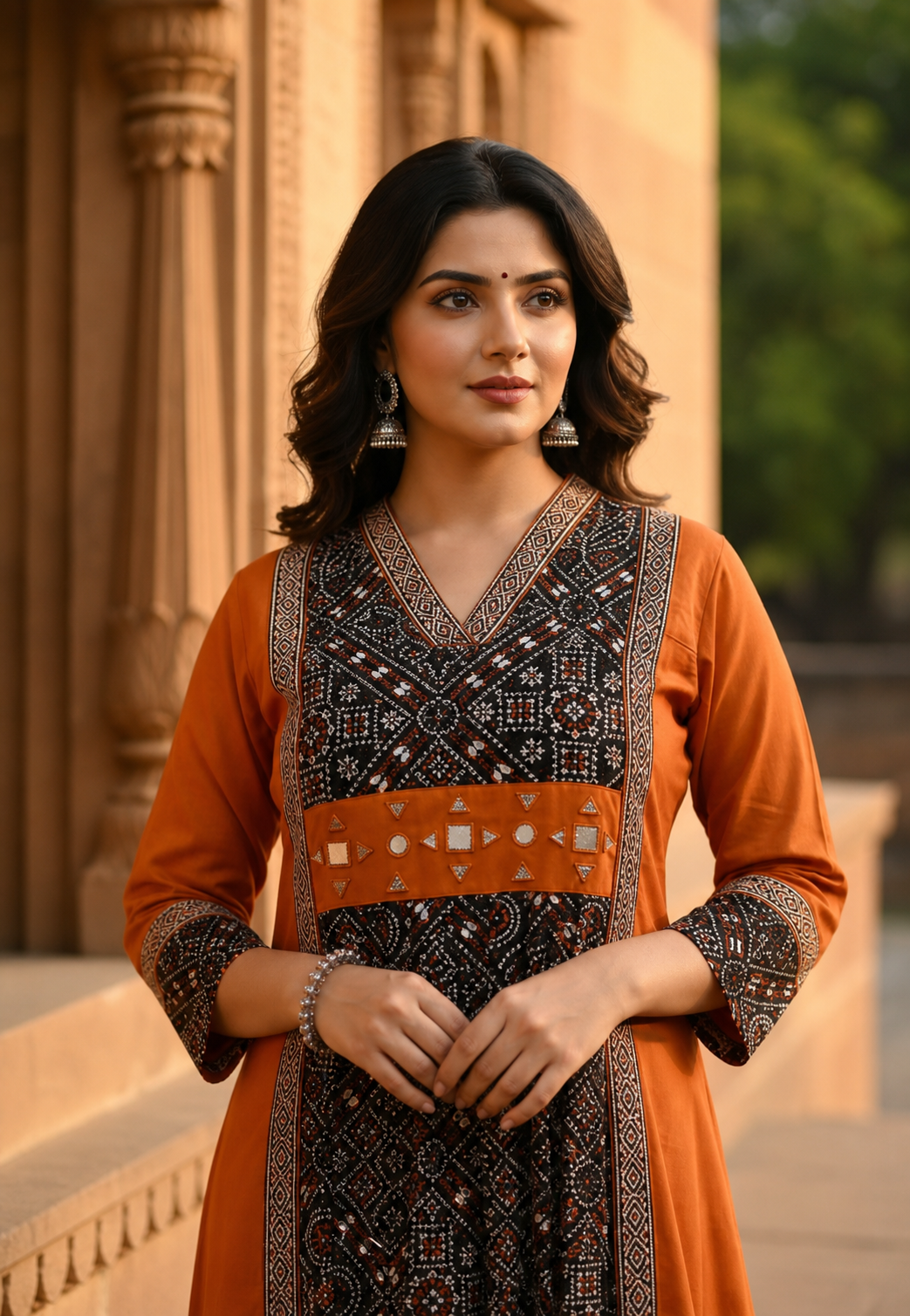 Kurti Long Cotton Jacket SKU - CAC-KL-CJ-1057