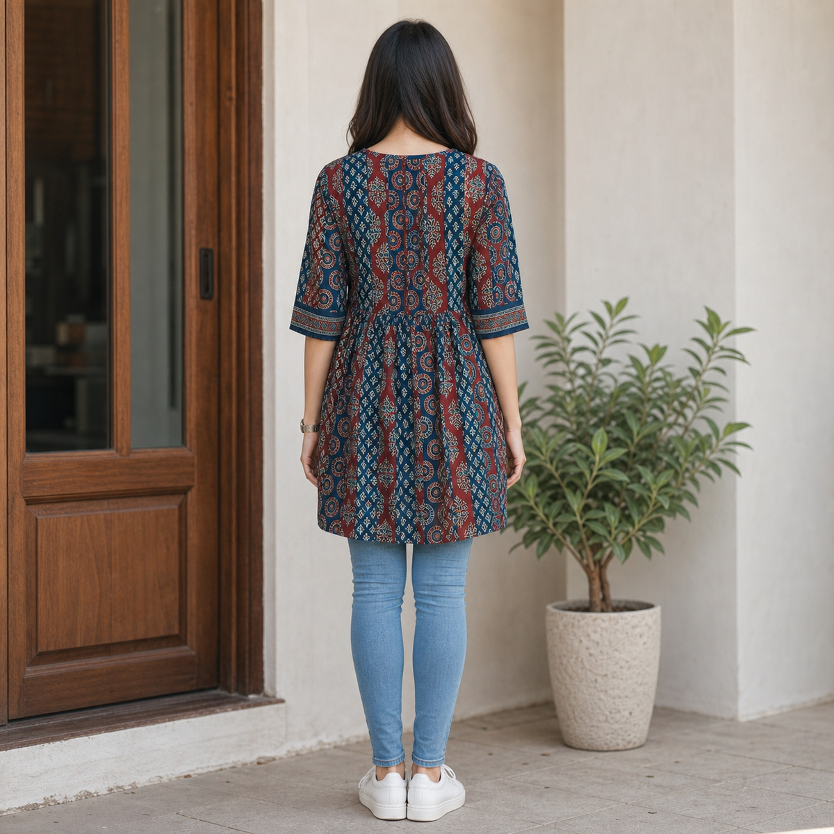 Cotton Printed Flared Kurti – 5 Designs SKU CAC-KS-MC-1