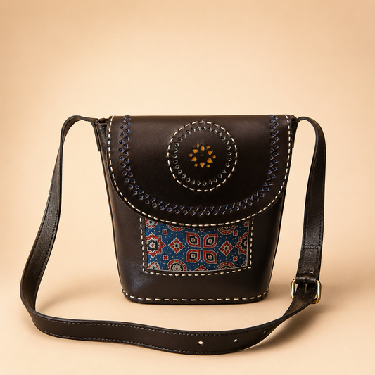 CAC-LB-M1 Leather Bag With Masroo SKU - CAC-LB-M1