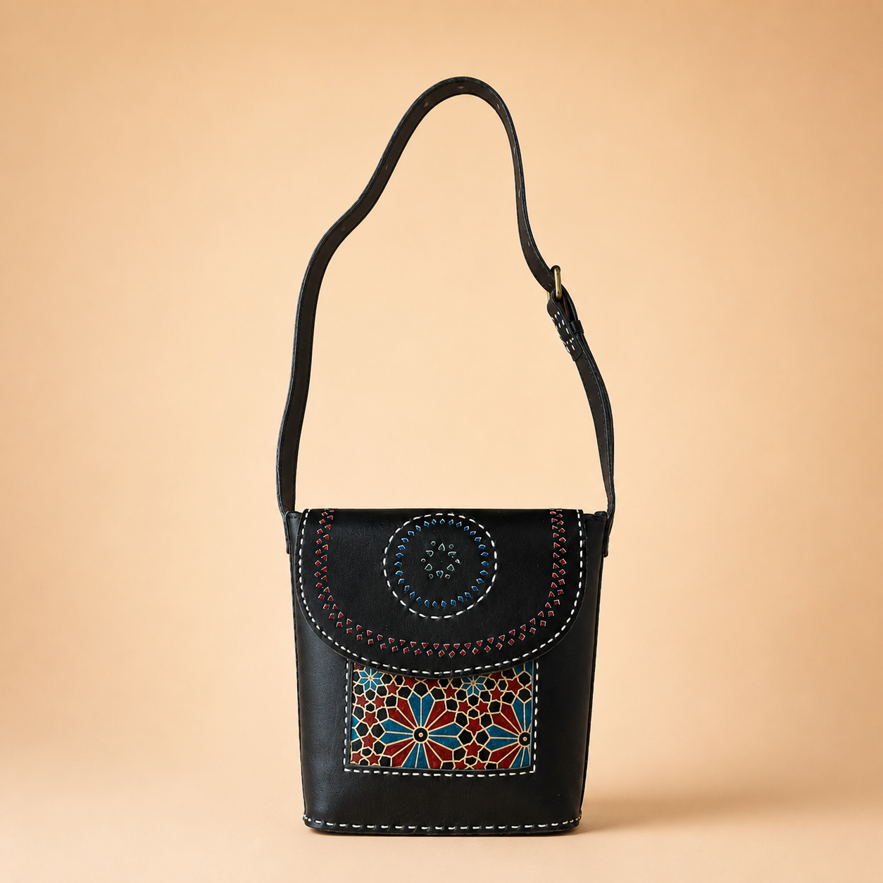 CAC-LB-M2 Leather Bag With Masroo SKU - CAC-LB-M2