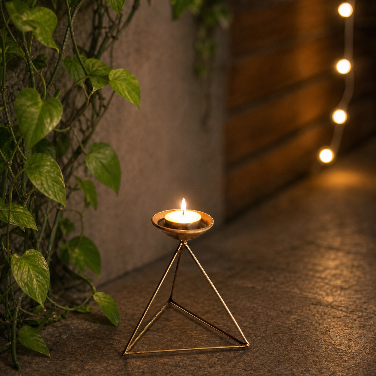 Copper Bell Diya Stand SKU - CAC-CB-DS-1