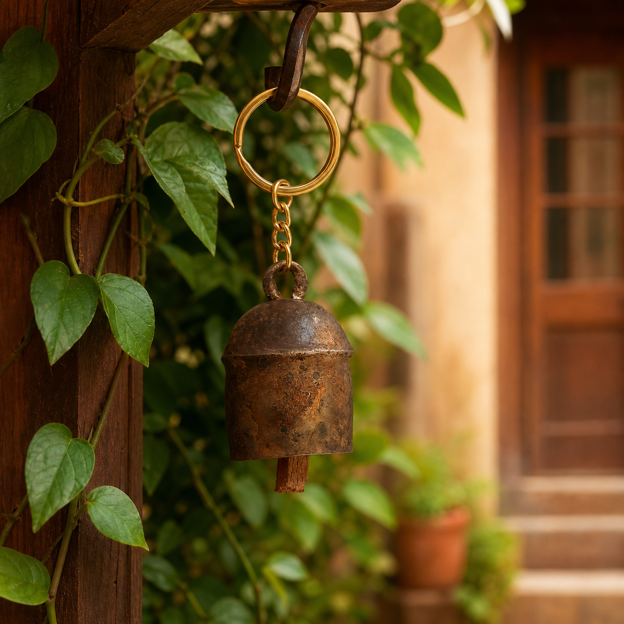 Copper Bell Keychain SKU - CAC-CB-SK-1