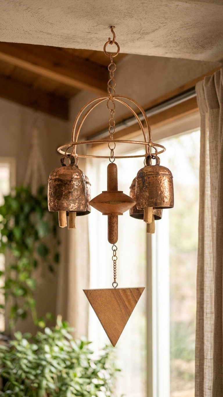 Copper Bell Wooden Jummer SKU - CAC-CB-WJ-1