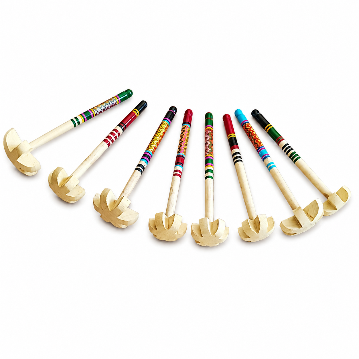 Handcrafted Lacquer Wooden Hand Blender 1 Piece SKU - CAC-LA-WHB-1