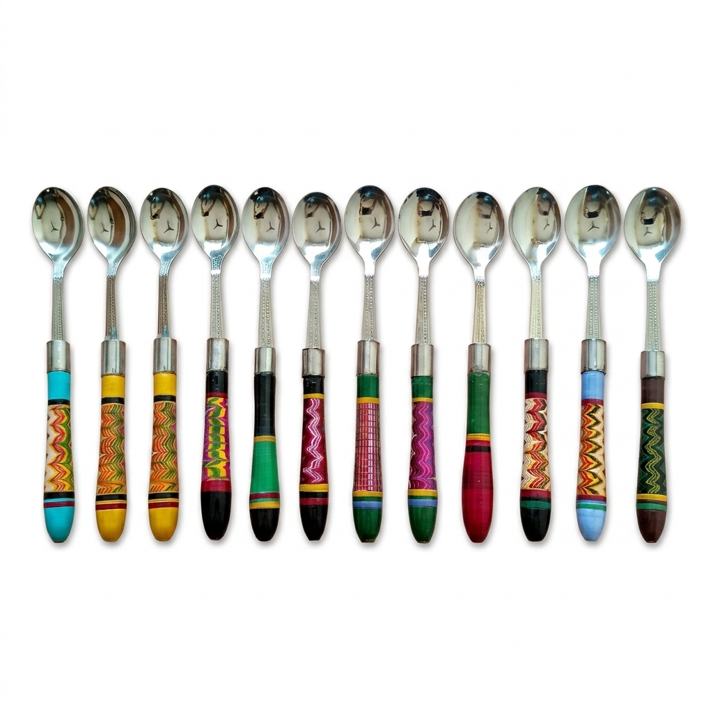 Handcrafted Lacquer Wooden Spoon(1 Piece) SKU -  CAC-LA-WSP-1