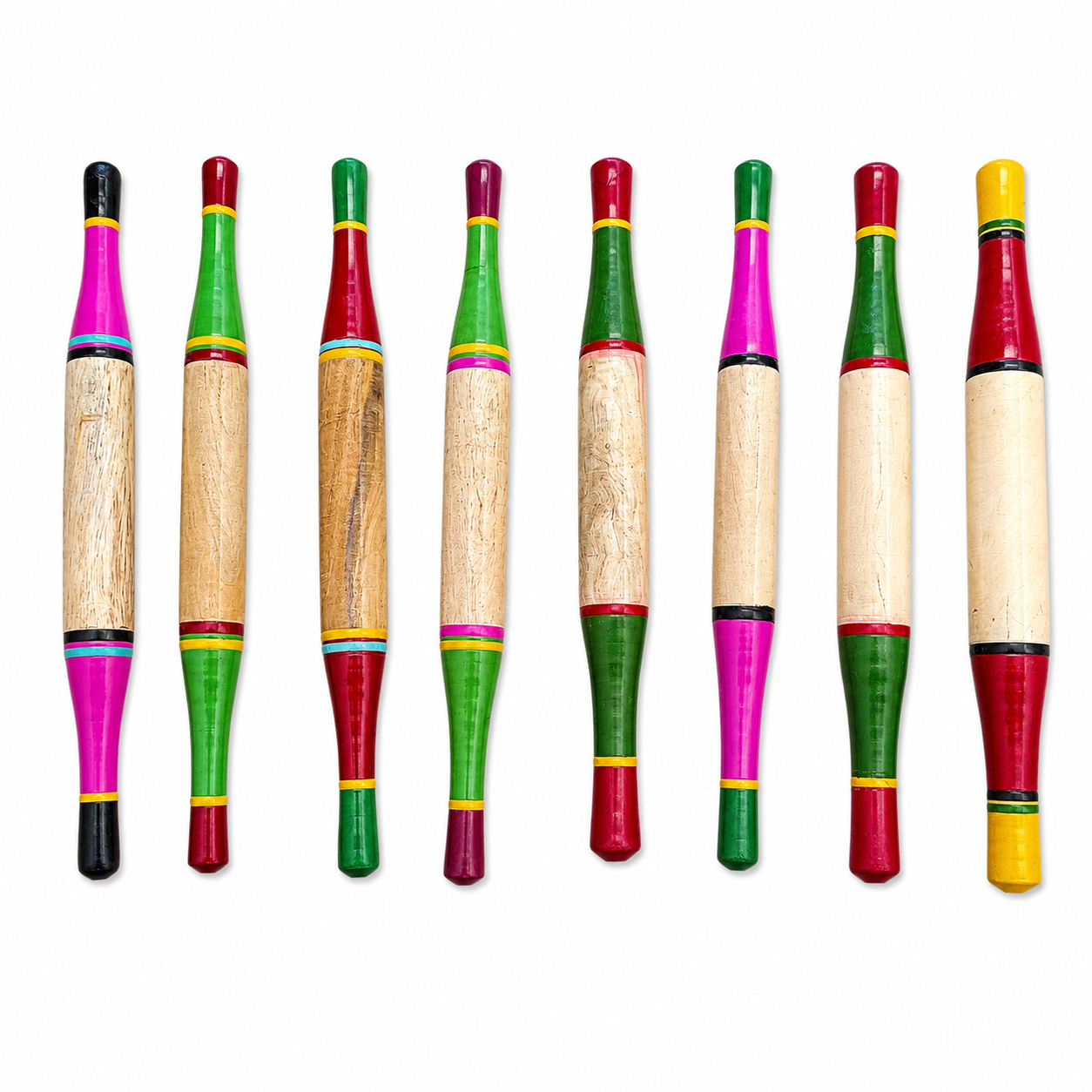 Handcrafted Lacquered Wooden Rolling Pin 1 Piece (Belan) SKU - CAC-LA-WRP-1