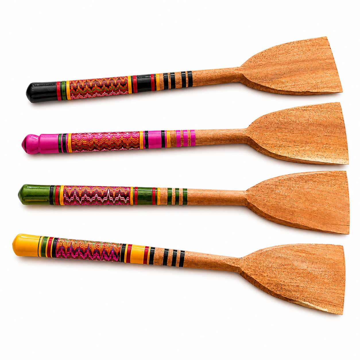 Handcrafted Lacquered Wooden Spatula(1 Piece) SKU - CAC-LA-WS-1
