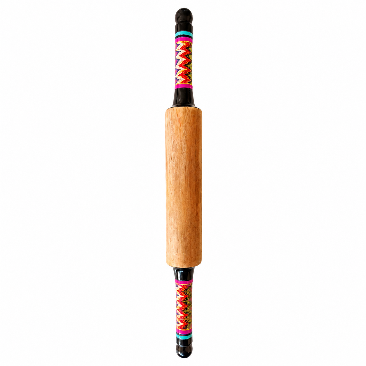 Handcrafted Lacquered Wooden Rolling Pin 1 Piece (Belan) SKU - CAC-LA-WRP-2