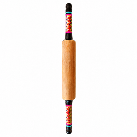 Handcrafted Lacquered Wooden Rolling Pin 1 Piece (Belan) SKU - CAC-LA-WRP-2