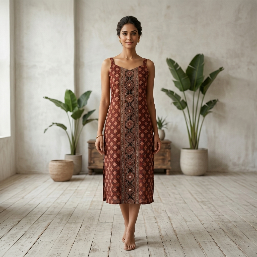 Kurti Long Spageti Cotton Penal CAC-KL-SCP-B-1049