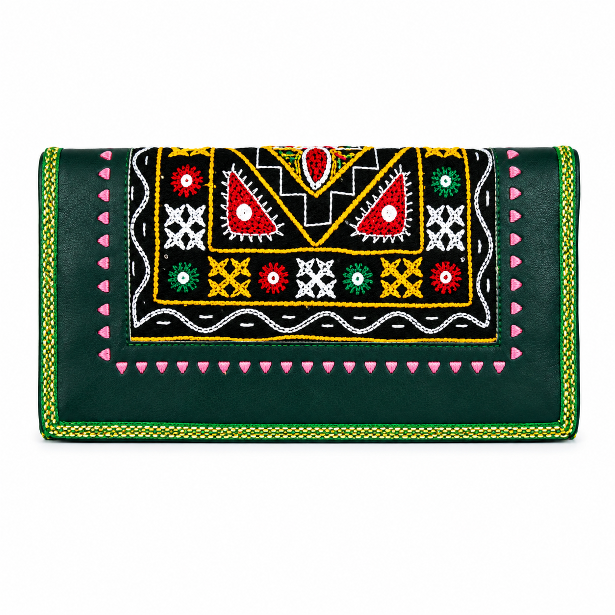 Leather Kutchi Purse SKU - CAC-LB-KP-2