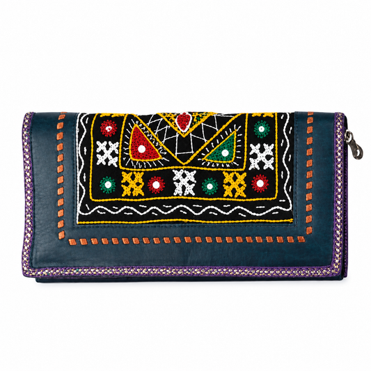 Leather Kutchi Purse SKU - CAC-LB-KP-6