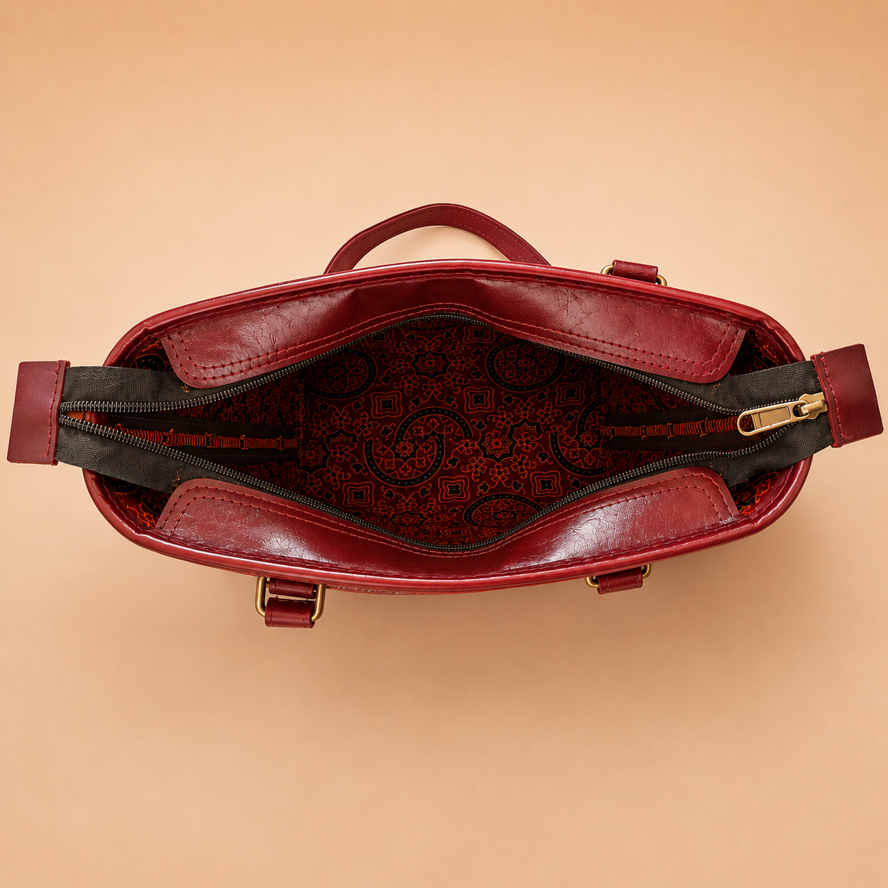 Zola Embroidery Leather Bag SKU - CAC-LB-ZE-3